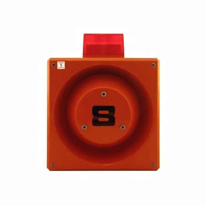 Clifford Snell YL80 Super Series Amber Sounder Beacon 230 V IP66 Side Mount 120 dB at 1 m, YL80/N50/A/RF/SU/WR