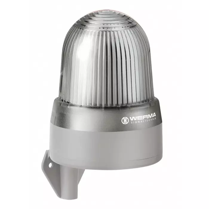 Werma Sounder Beacon 433 Series Clear 115-230 V IP65 Wall Mount 98dB at 1 Metre, 433.400.60