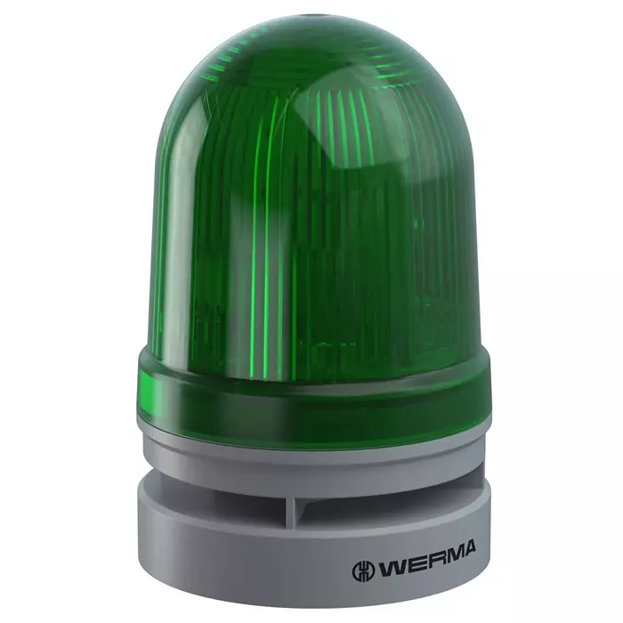 Werma Sounder Beacon 461 Series Green 115-230 V IP65 Wall Mount 98dB at 1 Metre, 461.220.60