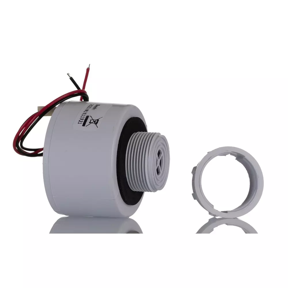 RS PRO Electronic Sounder 9 to 28 V AC/DC 92 dB Multi-tone 32 Tones IP65 Panel Mount White ABS, 2649555