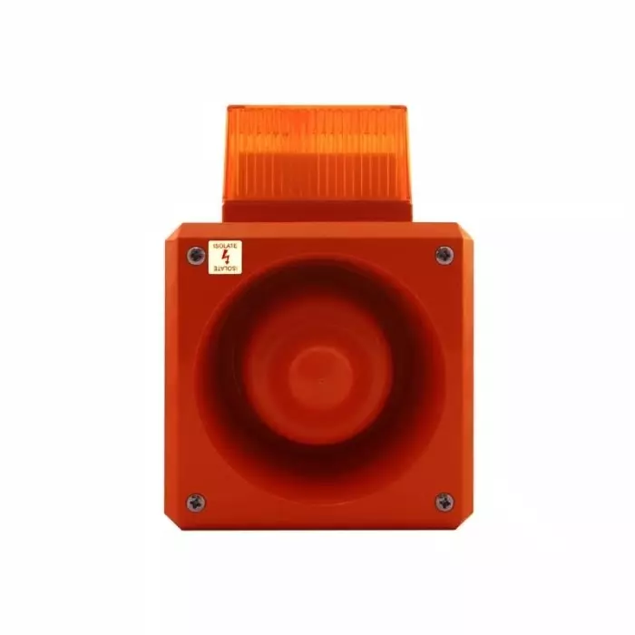 Clifford Snell YL50 Series Blue Sounder Beacon 24 V DC IP66 Fixed Mount 112 dB at 1 m, YL50/D50/B/RF/WR