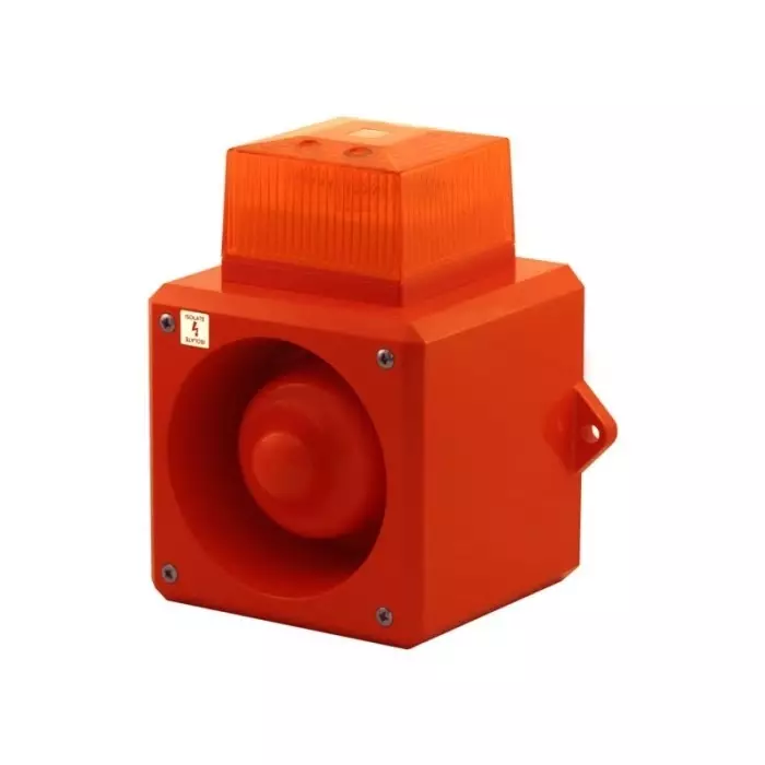 Clifford Snell YL50 Series Blue Sounder Beacon 24 V DC IP66 Fixed Mount 112 dB at 1 m, YL50/D50/B/RF/WR
