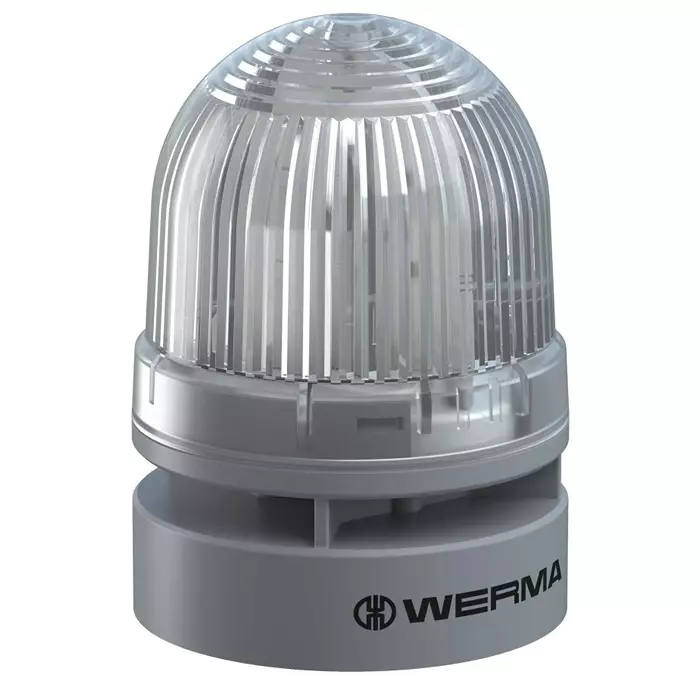 Werma Sounder Beacon 460 Series Clear 12 V IP65 Wall Mount 92dB at 1 Metre, 460.420.74