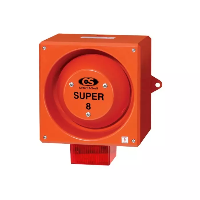 Clifford Snell YL80 Super Series Red Sounder Beacon 115 V IP66 Side Mount 120 dB at 1 m, YL80/L50/R/RF/SU/WR