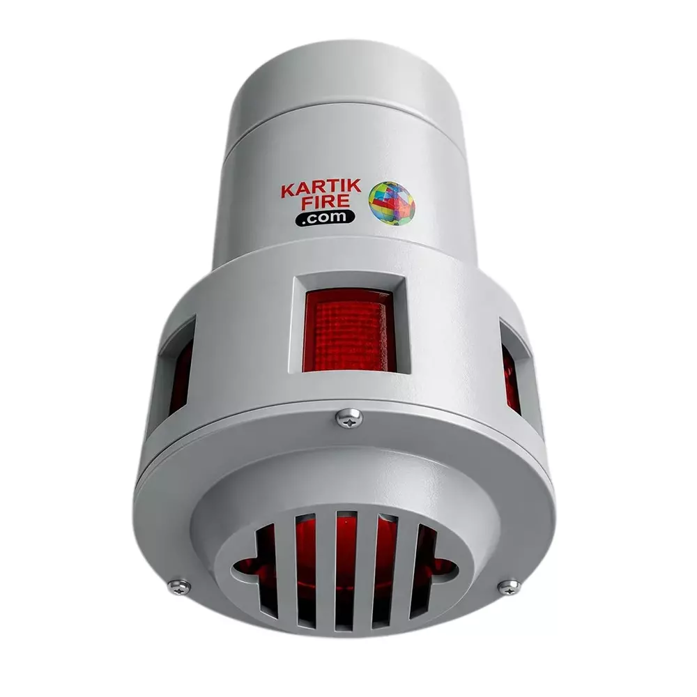 KARTIK Motorised Industrial Siren 500 m Sound Coverage 1/8 HP Motor Rating, KFS-0.5 Km