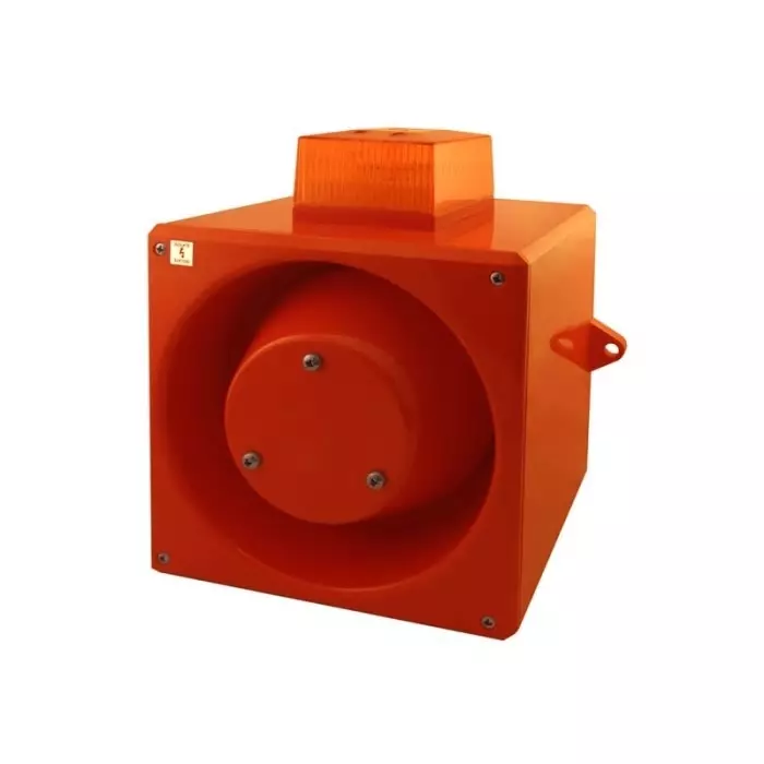 Clifford Snell YL80 Series Amber Sounder Beacon 115 V AC IP66 Side Mount 116 dB at 1 m, YL80/L50/A/RF/WR