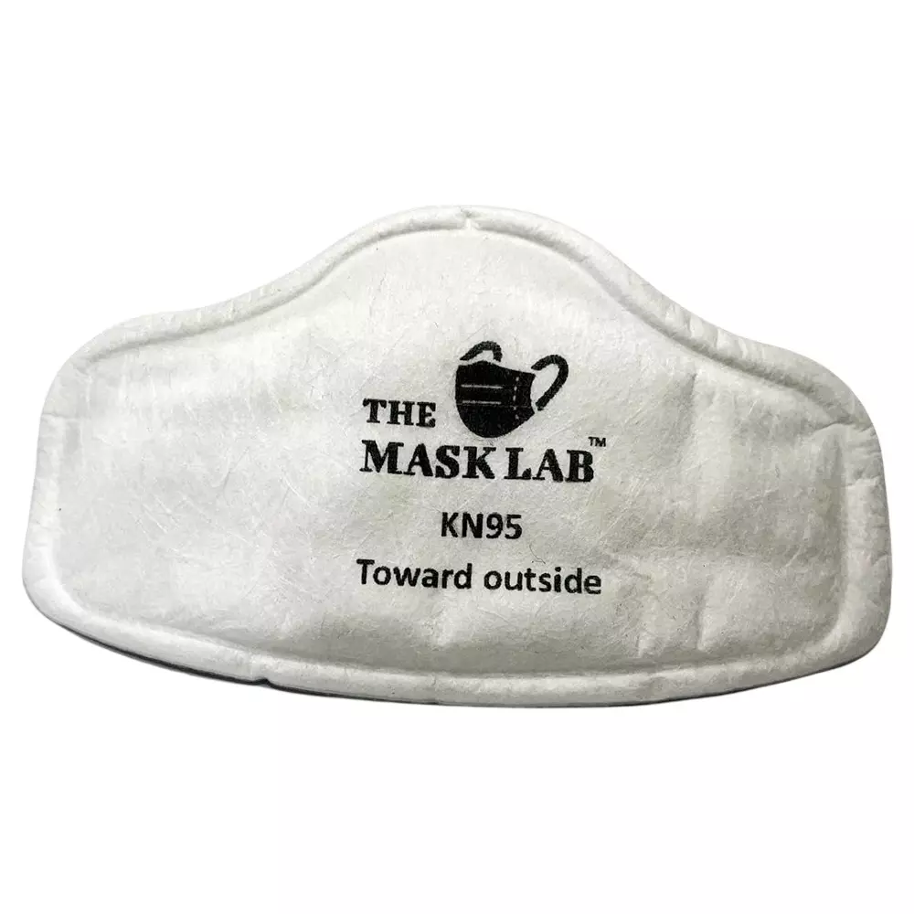 The Mask Lab Dust Mask Filter ABS '-10 °C and 35 °C Range White, N1100 KN95 (Pack of 2 Pcs)