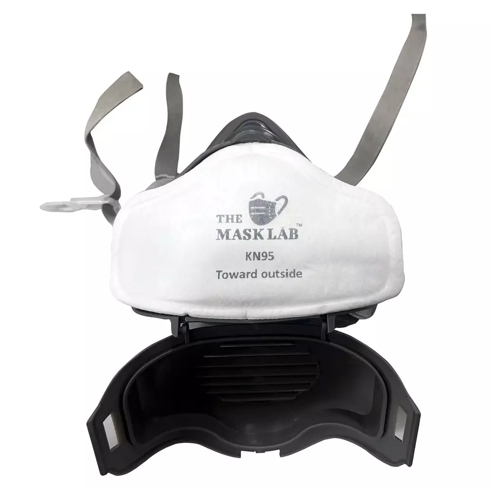 The Mask Lab Dust Mask Filter ABS '-10 °C and 35 °C Range White, N1100 KN95 (Pack of 2 Pcs)