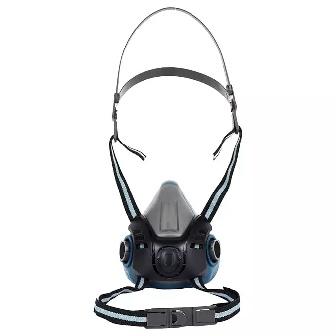 The Mask Lab Filter with Activated Carbon & folding cotton ABS Without Mask Rectangular Shape Black, CD913 -P3 (Pack of 2 Pcs)