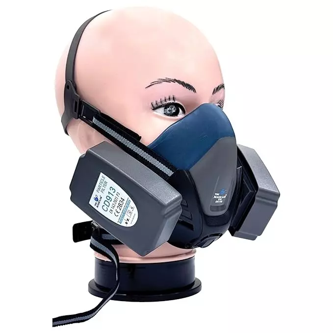 The Mask Lab Filter with Activated Carbon & folding cotton ABS Without Mask Rectangular Shape Black, CD913 -P3 (Pack of 2 Pcs)