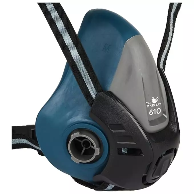 The Mask Lab Filter with Activated Carbon & folding cotton ABS Without Mask Rectangular Shape Black, CD913 -P3 (Pack of 2 Pcs)