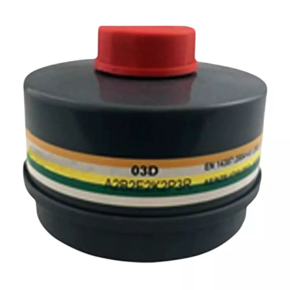 The Mask Lab Multi-Gas Mask Filter ABS -10 °C and 35 °C Storage Temperature Black, 03D ABEK2P3R