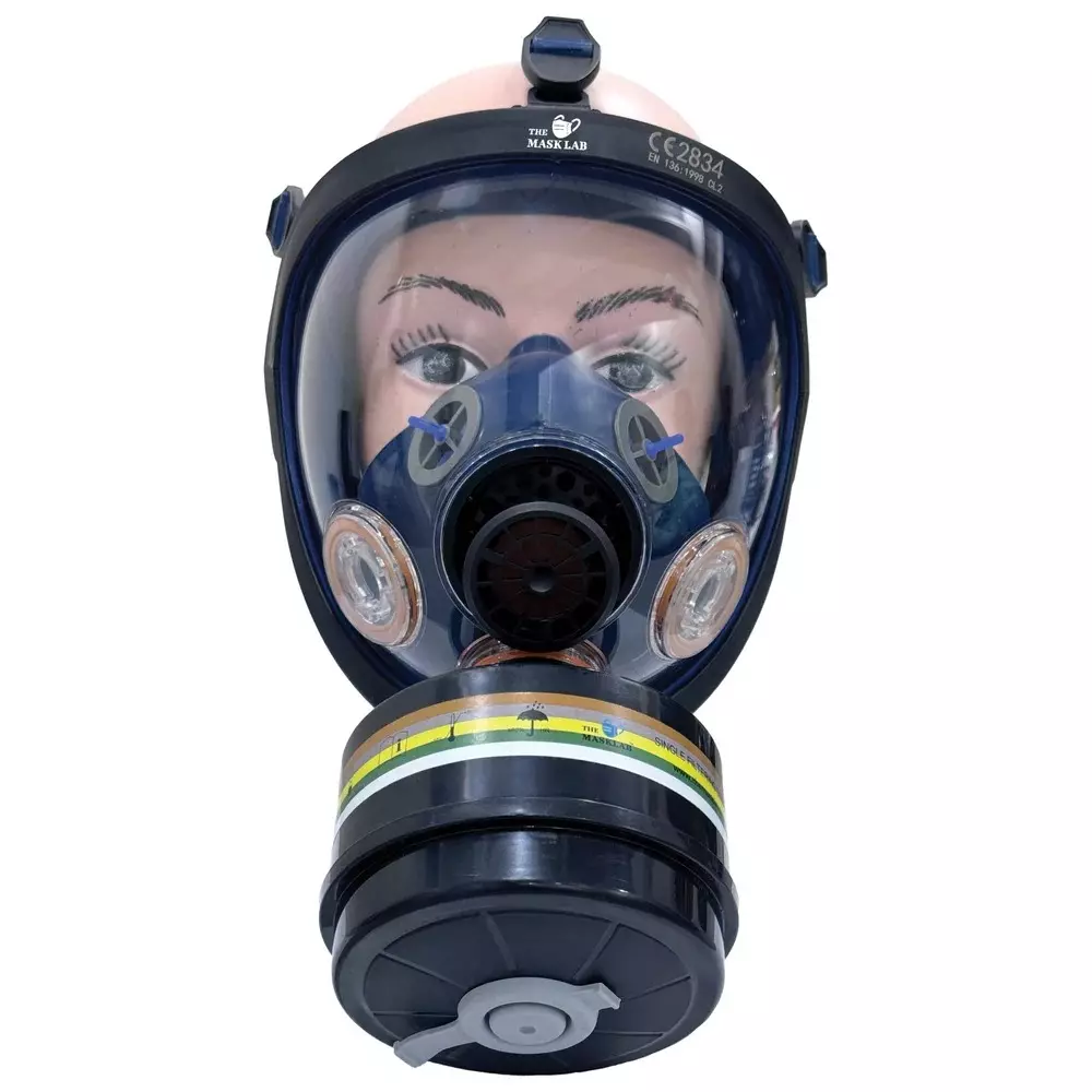 The Mask Lab Multi-Gas Mask Filter ABS -10 °C and 35 °C Storage Temperature Black, 03D ABEK2P3R
