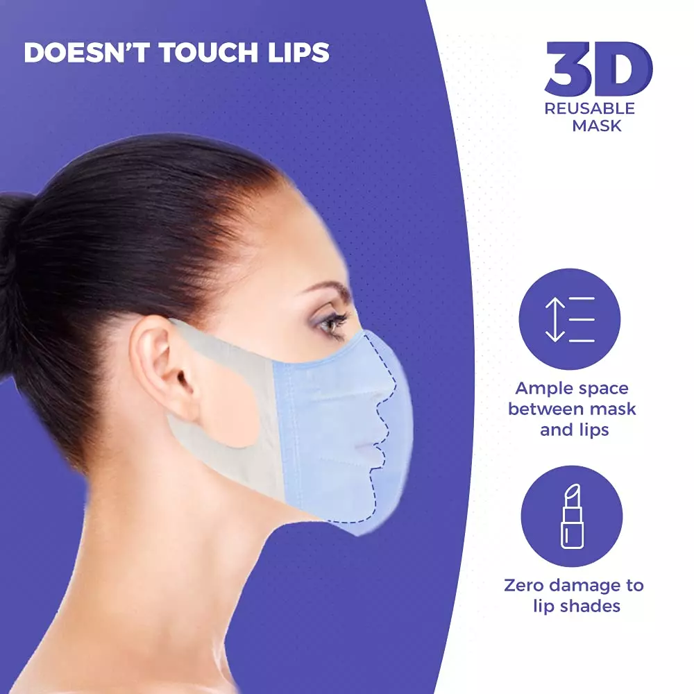 CARE VIEW CV-3PLY-3D-BLUE-25 Disposable Mask (Pack of 25)
