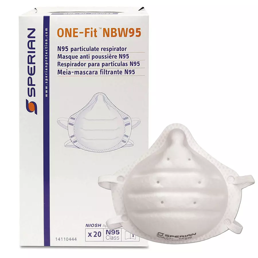 Honeywell Sperain North One Fit Particulate Respirator Mask Polypropylene N95 White, 14110444 (Pack of 20 Pcs)
