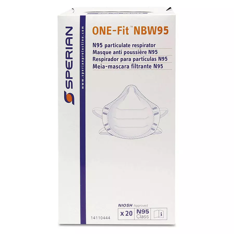 Honeywell Sperain North One Fit Particulate Respirator Mask Polypropylene N95 White, 14110444 (Pack of 20 Pcs)