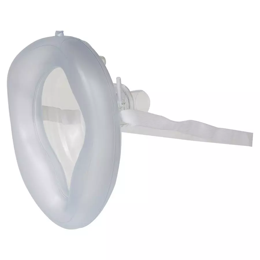 FAIRBIZPS CPR Resuscitator Mask Medical Rescue with Hard Case Cover for O2 Red & White, FA_31