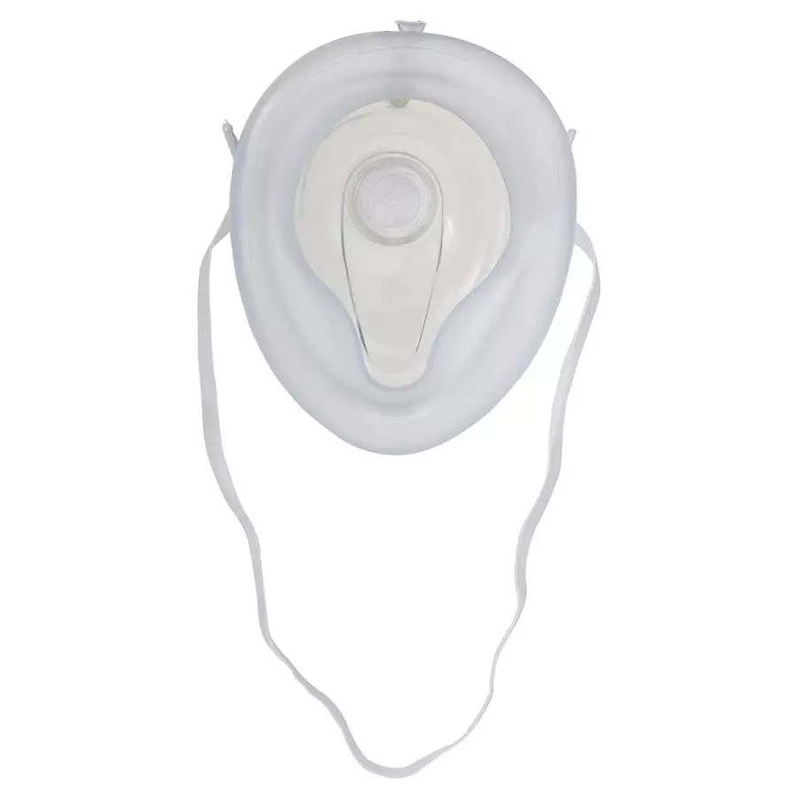 FAIRBIZPS CPR Resuscitator Mask Medical Rescue with Hard Case Cover for O2 Red & White, FA_31