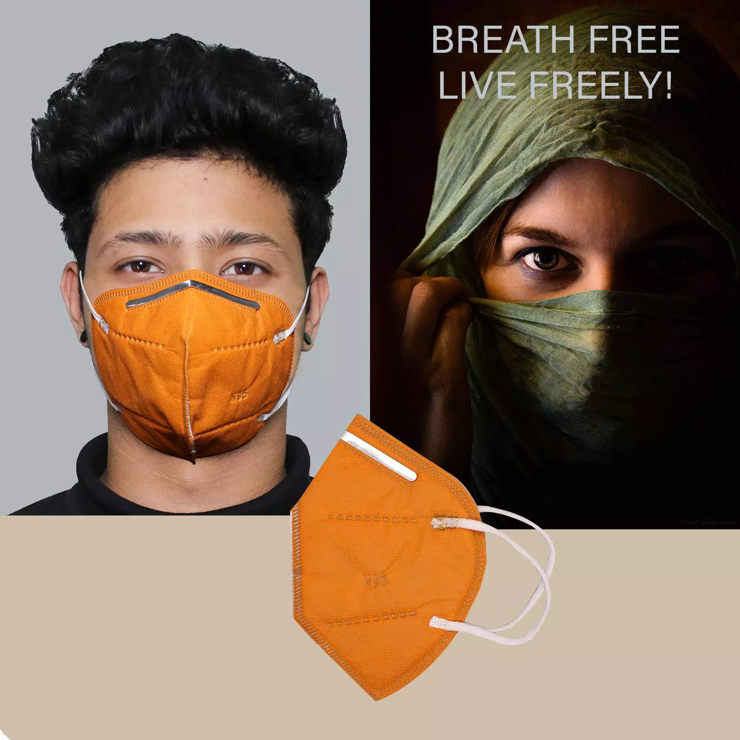 oriley-n95-5-layer-disposable-face-mask-with-nose-pin-and-earloop-orange-pack-of-2-pcs