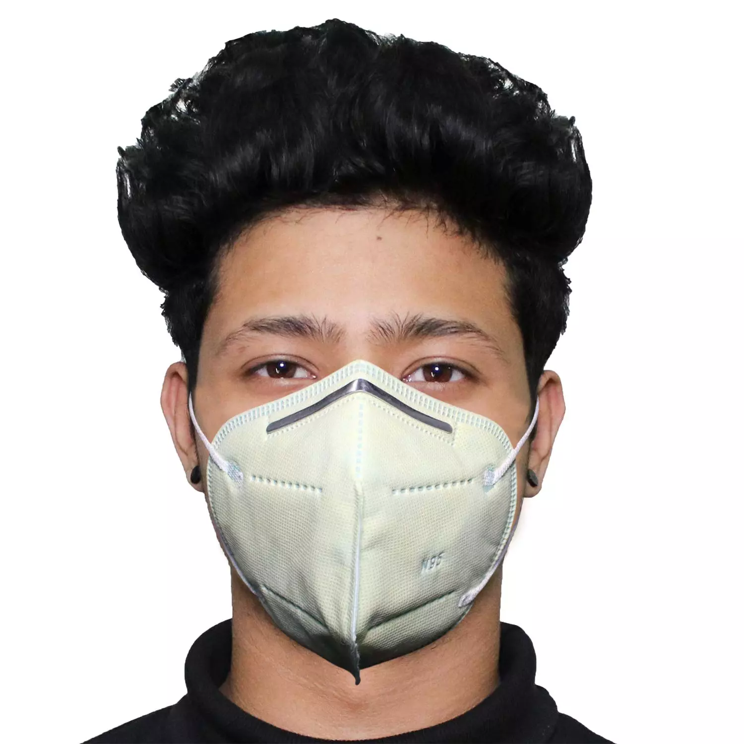 Thump N95 5 Layer Disposable Face Mask with Nose Pin and Earloop Light Green (Pack of 2 Pcs)