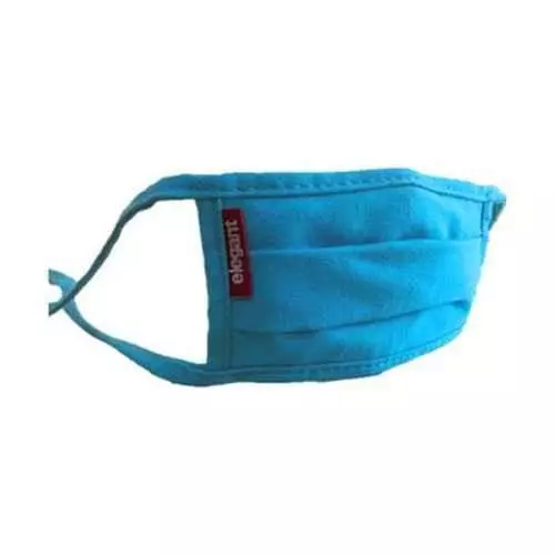 Elegant Small Cotton Blue String Tie-Up Face Mask STRING-MASK-BKU-S (Pack of 3)