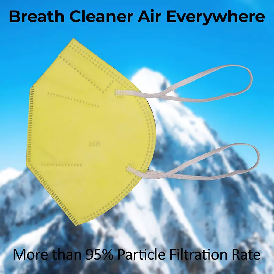 oriley-v-n95-5-layer-disposable-face-mask-with-nose-pin-yellow-v-n95-2y-pack-of-2-pcs