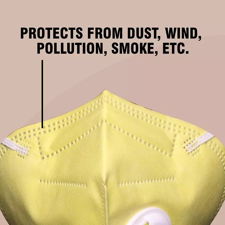 oriley-v-n95-5-layer-disposable-face-mask-with-nose-pin-yellow-v-n95-2y-pack-of-2-pcs