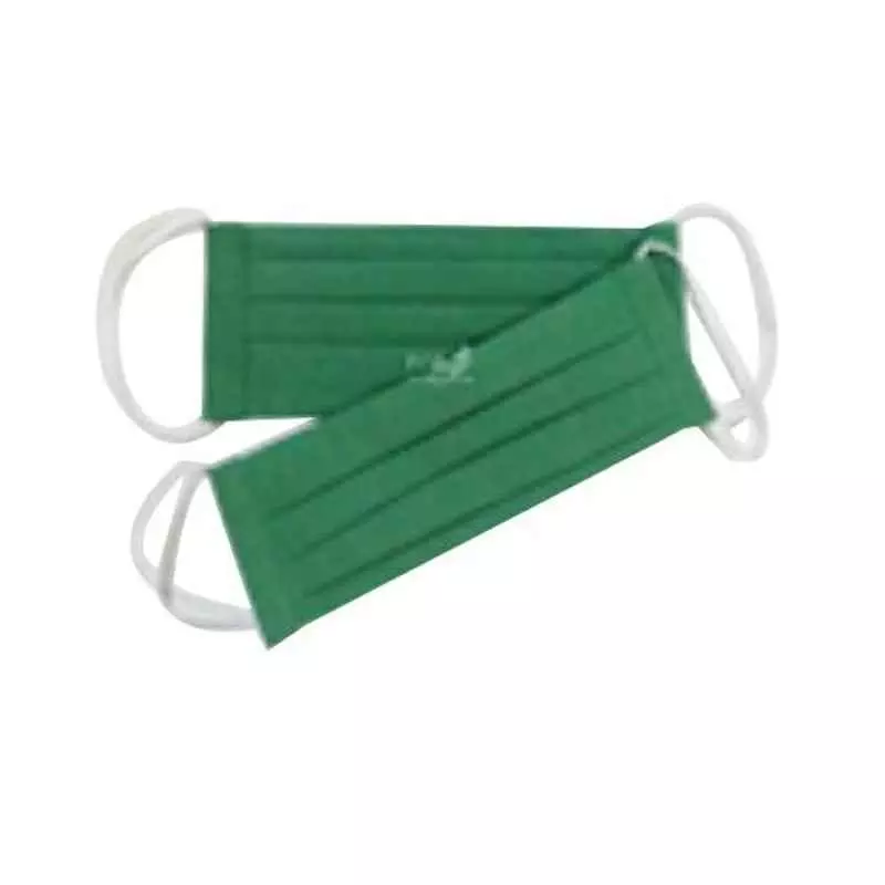 Ivillage 2 Pcs Large Green 2 Layer Washable Cotton Face Mask Set Mask01L (Pack of 1000)