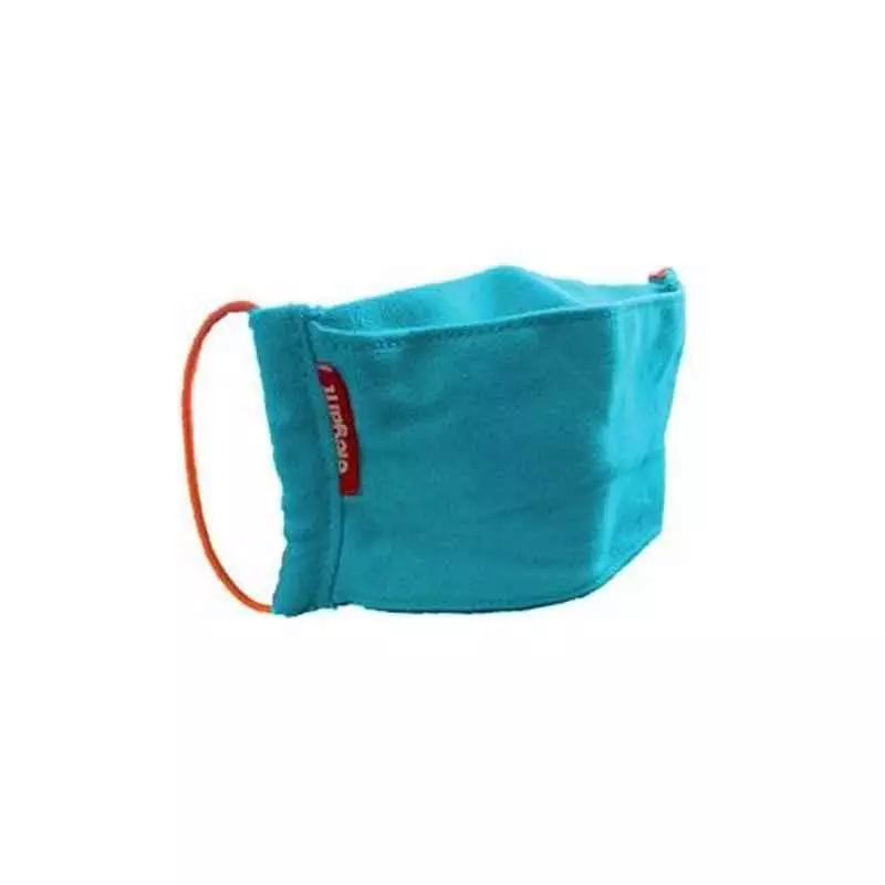 Elegant Small Cotton Blue Elastic Tie-Up Face Mask ELASTIC-MASK-BKU-S (Pack of 3)