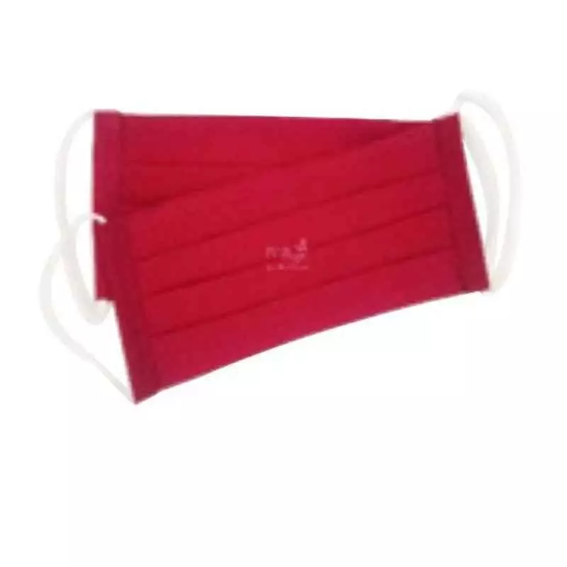 Ivillage 2 Pcs Large Cotton Red 2 Layer Washable Face Mask Set Mask01L (Pack of 25)