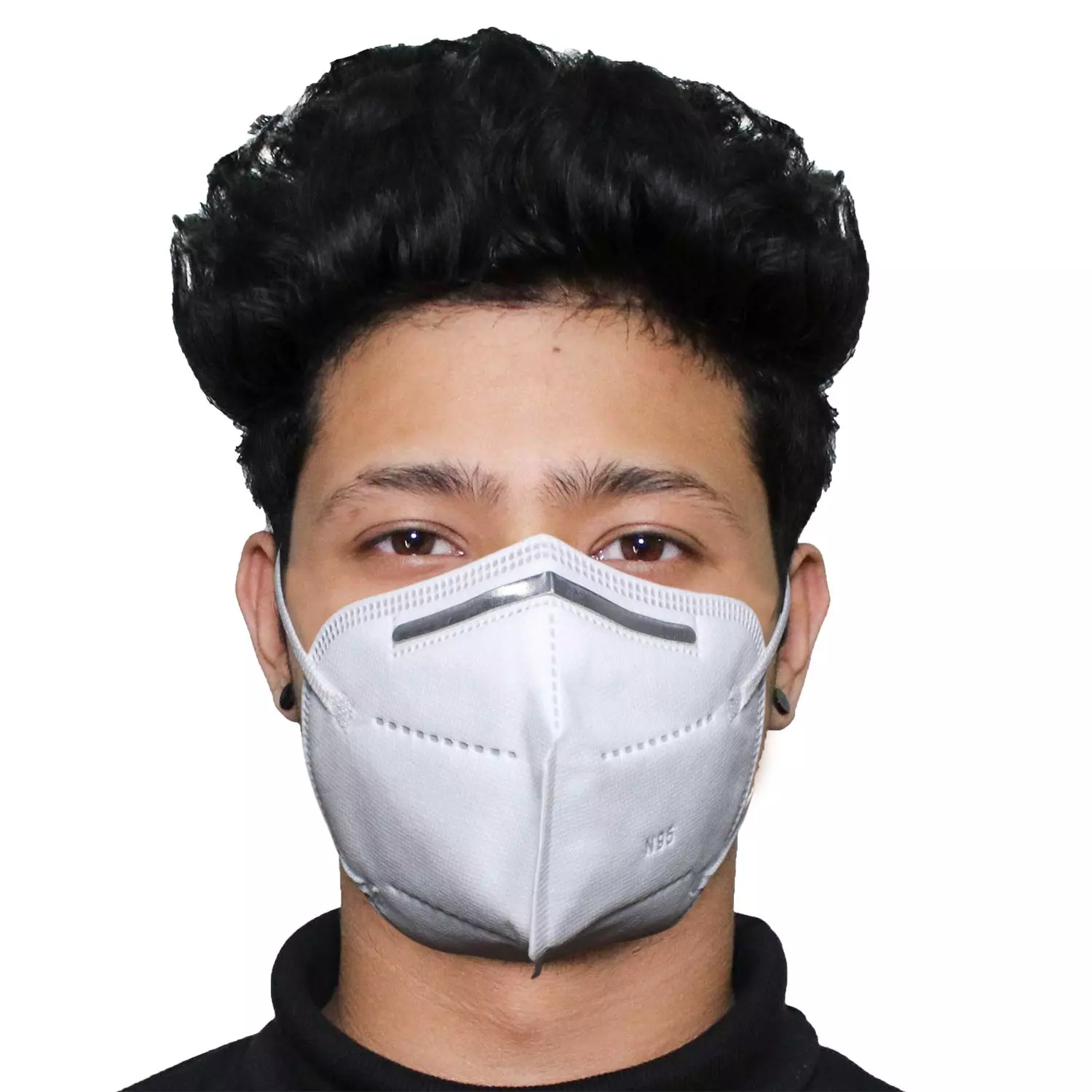 Buy Zureni N95 5 Layer Disposable Kids Face Mask with Nose Pin and Earloop White from Industrybuying.com