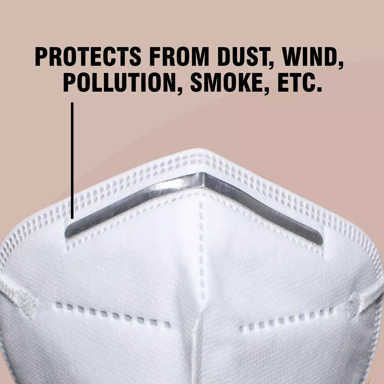 Thump N95 5 Layer Disposable Face Mask with Nose Pin and Earloop White