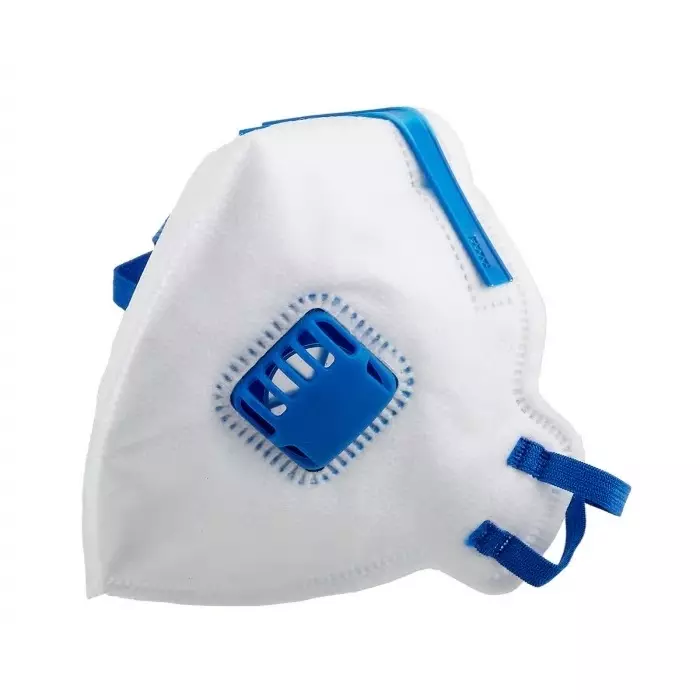 RS PRO Disposable Face Mask for General Purpose Protection, FFP2, Valved, Fold Flat Model No 9185826 (Pack of 20)