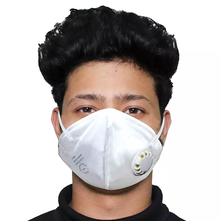 Thump PI-N95 Face Mask with Breathing Valve White TH5140