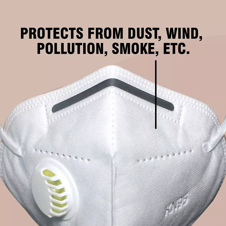 Thump 5 Layer N95 Disposable Face Mask with Nose Pin and Respirator Filter TH5005