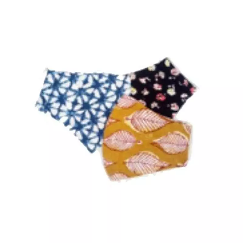 Ivillage 3 Pcs Large Cotton Organic 2 Layer Washable Face Mask Set Mask06L_Set2 (Pack of 25)
