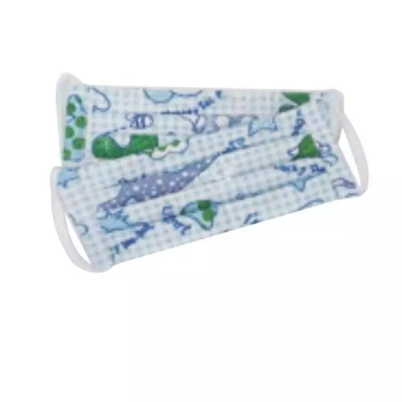 Ivillage Small Cotton Fabric Blue Baby Print Face Mask for Kids Set Mask01S_Printed2 (Pack of 500)