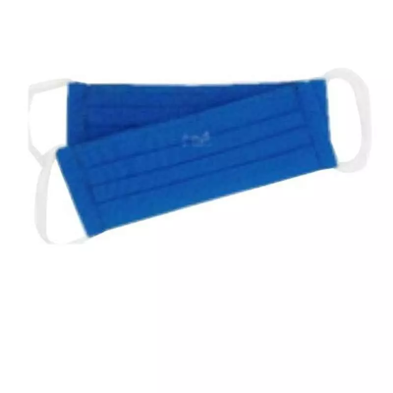 Ivillage 2 Pcs Large Cotton Blue 2 Layer Washable Face Mask Set Mask01L (Pack of 10)