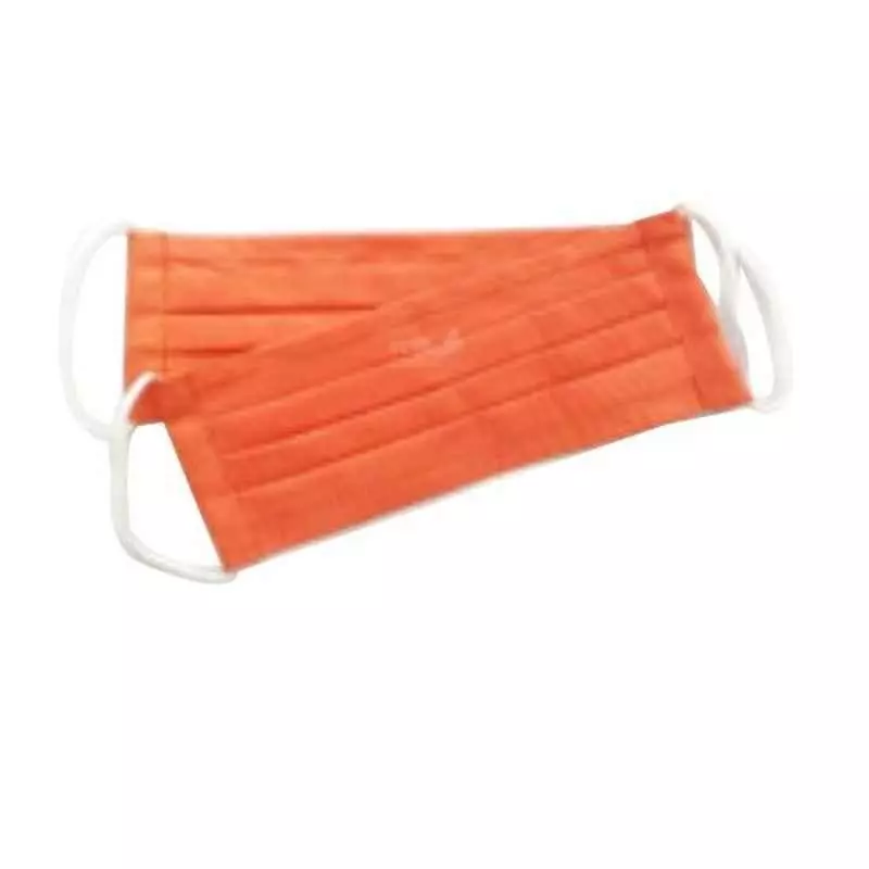 Ivillage 2 Pcs Large Cotton Orange 2 Layer Washable Face Mask Set Mask01L (Pack of 50)