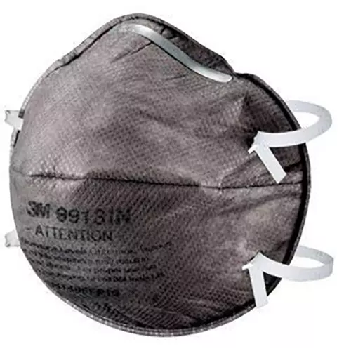 3M Universal Fit Nose Mask Cup-Shaped Free Size Grey for Dust Pollution Protection Use, 9913 (Pack of 75 Pcs)