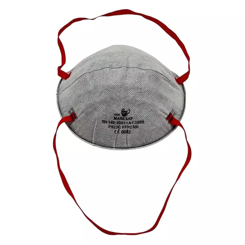 The Mask Lab FFP2 Mask Cup Grey Ergonomic Cup Design for Viral Infections, P822C (Pack of 20 Pcs)