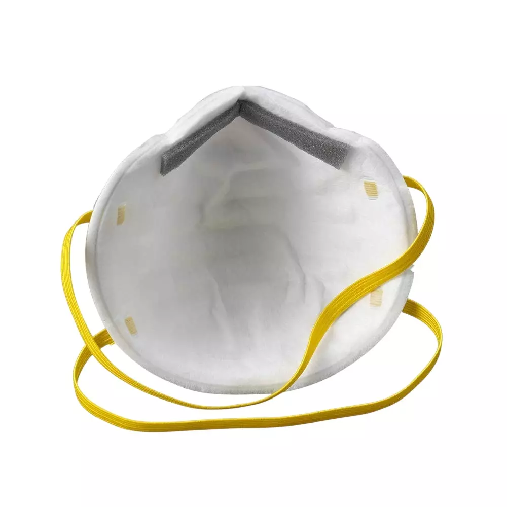 3M Universal Fit Nose Mask Cup-Shaped Free Size White for Dust Pollution Protection Use, 8210 (Pack of 75 Pcs)