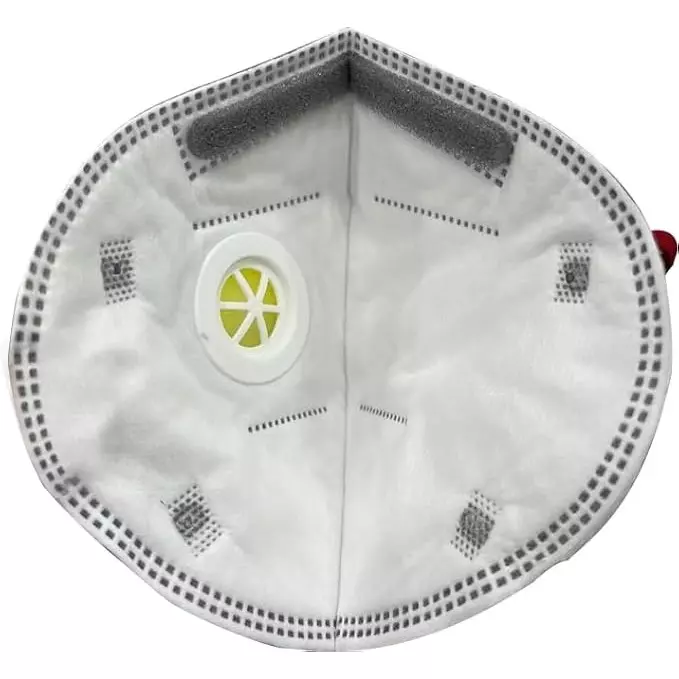 The Mask Lab Face Mask Organic Vapour With Valve C Shape Polypropylene Ear Loop Grey for Industrial Safety & Medical Purpose, TML-OV-V 30 Pcs