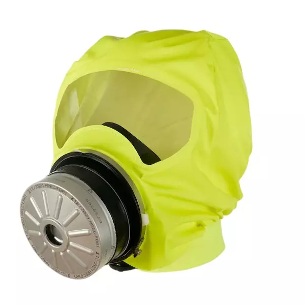 Drager Smoke Escape Mask with Air Filter 15 min (Escape Time) Yellow, PARAT 7530