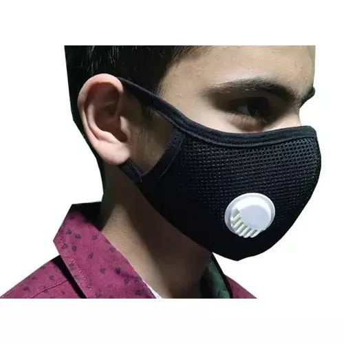 aps-face-mask-with-respirator-black-color-non-printed-cotton-material-for-industrial-safety-and-anti-pollution-aps-fm-08