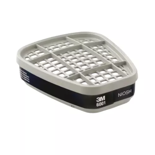 3M Organic Vapor Cartridge for Face Mask Grey, 6001 (Pack of 5)