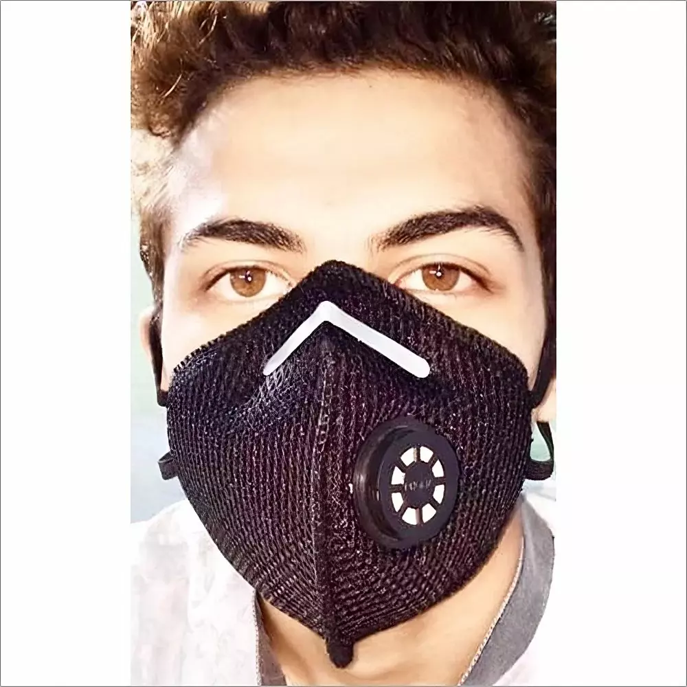 GLOBALSS Dust Particle Mask Cotton Black for Personal & Professional Use