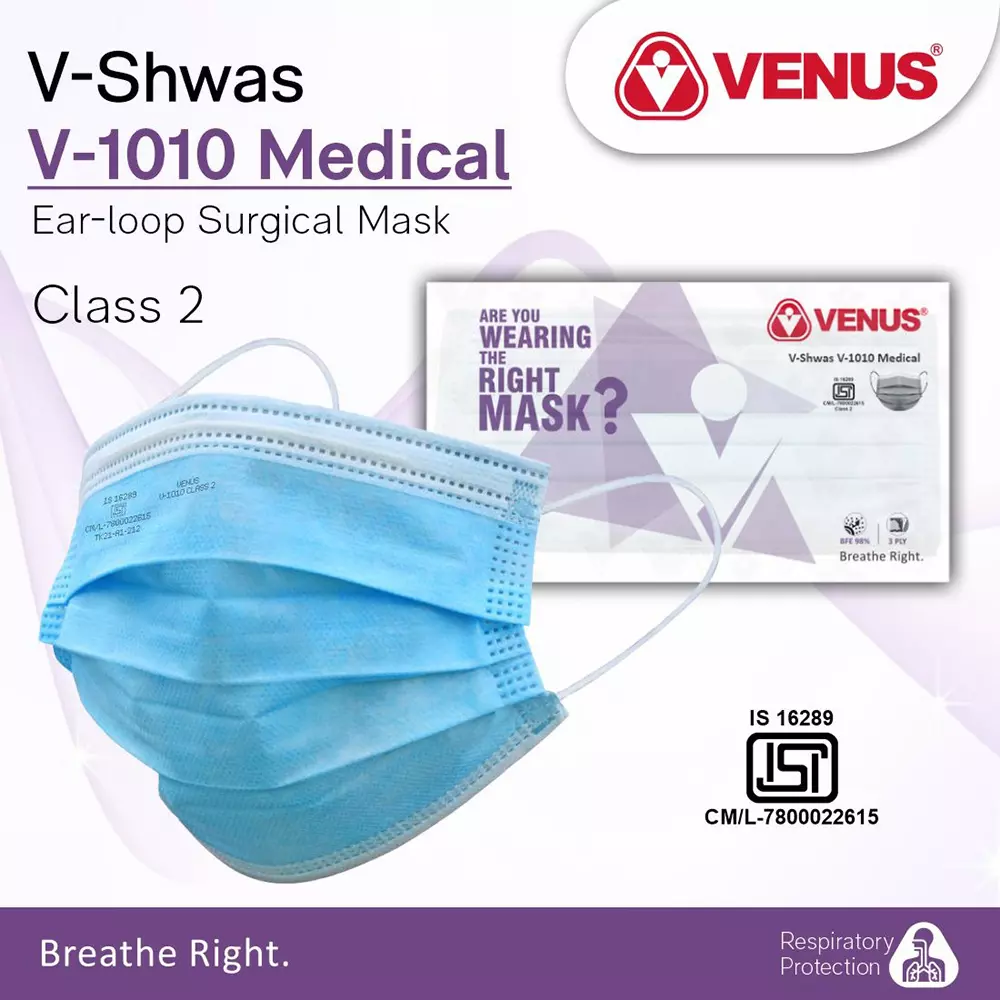 venus-disposable-face-mask-free-size-blue-color-v-1010-pack-of-100