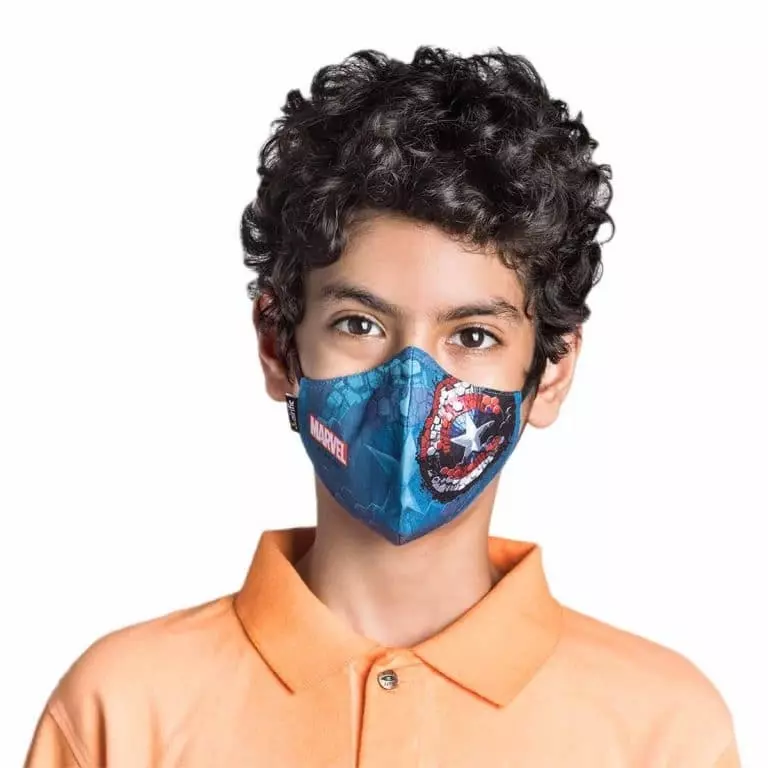 Airific Marvel Anti Pollution Mask Captain America Shield - Medium
