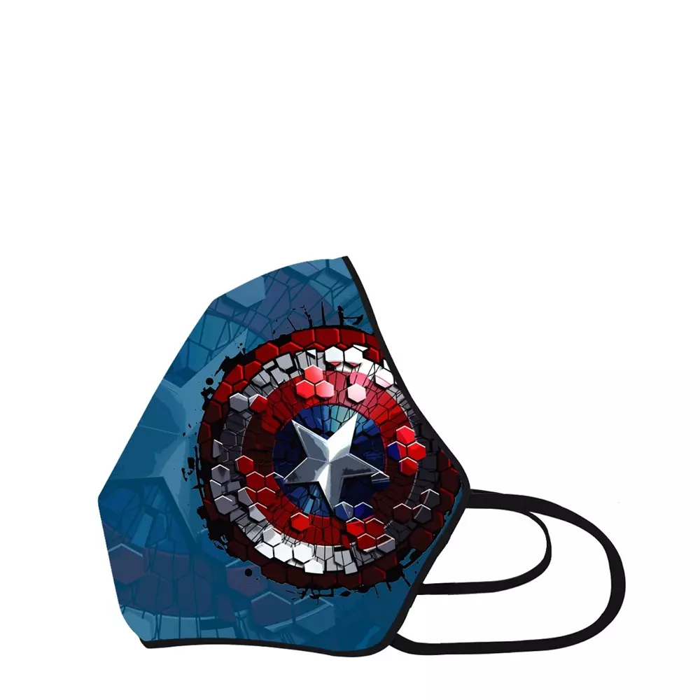 Airific Marvel Anti Pollution Mask Captain America Shield - Medium